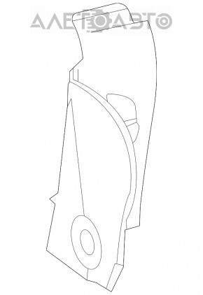 Right outer fender light trim for Toyota Highlander 20-26