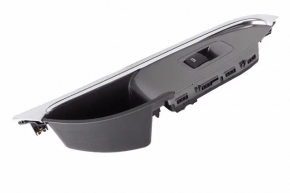 Front right window lift control trim Chevrolet Malibu 16- gray with chrome molding