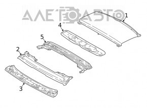 Metal roof Audi A5 F5 17 - for panorama, sawed off