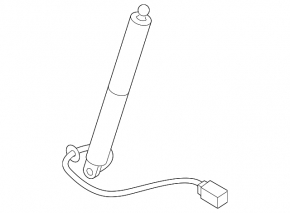 Shock absorber trunk door left Audi A5 F5 17- 5D electric
