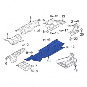 Bottom protection right Ford Fusion mk5 13-20