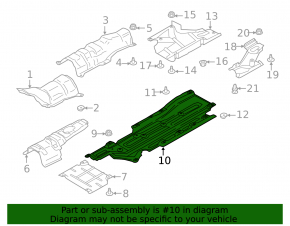 Bottom protection right Ford Fusion mk5 13-20