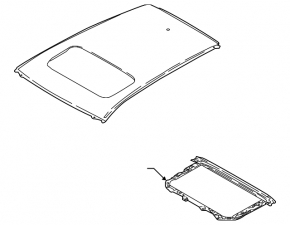 Metal roof Nissan Rogue Sport 17-22 under the hatch