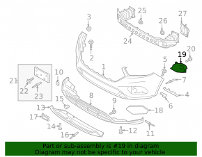 PTF bracket left Ford Escape MK3 17-19 rest