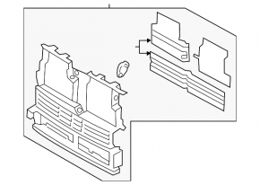 Ford Edge 19- Radiator Deflector Louvers