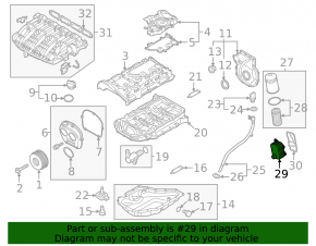 Audi A4 B9 17-25 2.0 Engine Oil Cooler