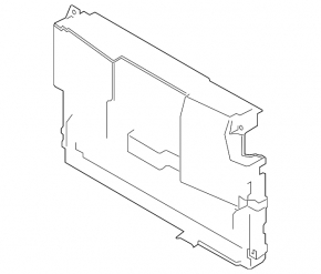 Upper radiator deflector Hyundai Kona 19-23 EV
