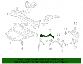 Lower control arm front right front BMW 3 F30 12-18 AWD