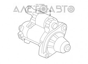 Starter Acura TLX 15- 2.4