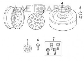 Wheel bolt d17 M14x1.5 Polestar 2 21-
