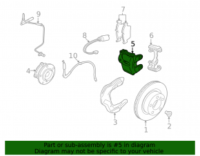 Rear right brake caliper for BMW 3 E90 E92 07-12