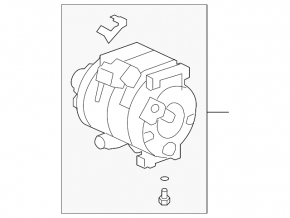 Acura RDX 13-15 3.5 air conditioning compressor
