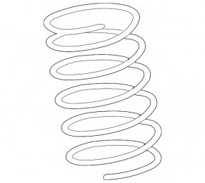 Front left spring for Lexus LS460 07-17 rwd
