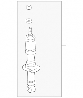 Front right shock absorber Toyota Solara 2.4 04-06