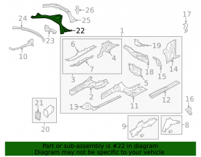 Front strut brace Audi A6 C7 12-18