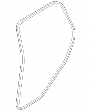 Door seal rear left Mini Cooper Countryman R60 10-16