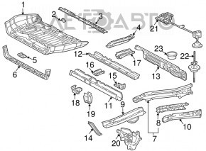 Spare Wheel Mount Toyota Sienna 04-10