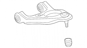 Upper rear left arm Acura TLX 15- with ball joint