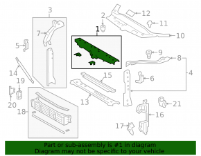 TV panel radiator Toyota Avalon 19-22