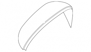 Right side mirror cover VW Golf 15-21