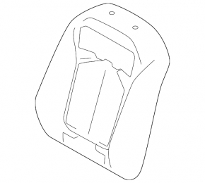 Subaru Forester 25-26 driver's seat back upholstery, black leather, blue stitching, perforation, heated