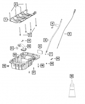 Chrysler 200 15-17 3.6 Oil Sump