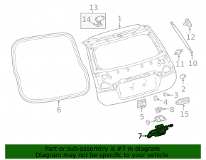 Lexus CT200h 11-17 Trunk Lock