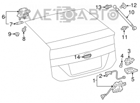Lexus CT200h 11-17 Trunk Lock