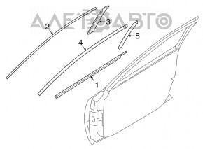 Door trim side front right Nissan Maxima A36 16-23
