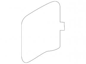 Audi Q5 80A 18-24 black center lower trunk lid trim plug