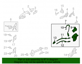 Front right door lock Kia Soul 14-19