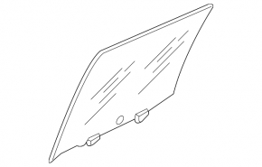 Glass of the rear left door Nissan Kicks 18-24
