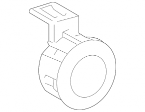 Front bumper parking sensor ring Toyota Prius V 12-14
