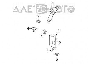 Block ECU engine computer Toyota Sienna 04-10 3.5