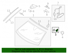 Rain sensor Audi A6 C7 12-18