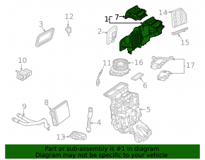 Mercedes W167 GLE 350 450 20-23 Evaporator