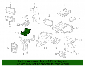 Mercedes W213 E 17-23 Trunk Fuse Box Bracket