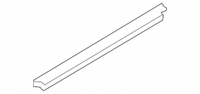 Glass seal inner door rear right Mazda 3 14-18 BM