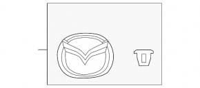 Mazda 6 trunk lid badge emblem 14-17