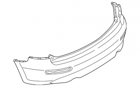 Bare rear bumper Infiniti FX35 FX45 03-08