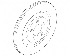 Rear right brake disc Ford Explorer 20-320/12mm