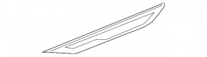 Land Rover Range Rover Evoque 19-23 front left door molding, gloss black