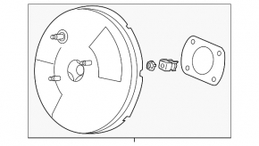 Vacuum booster Acura TLX 15-