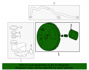 Vacuum booster Acura TLX 15-