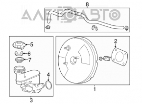 Vacuum booster Acura TLX 15-