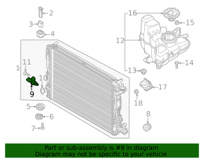 Coolant Temperature Sensor Audi A5 F5 17-25