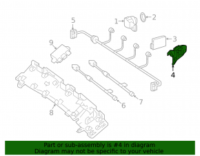 BSM Blind Spot Sensor Bracket Right Mercedes GLA 15-20