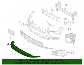 Front Bumper Lip for VW Jetta 22-24