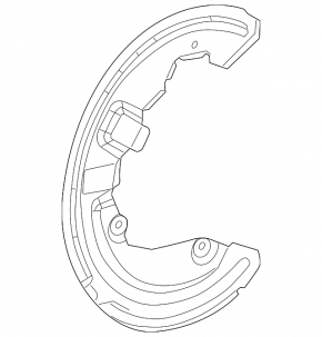 Brake Disc Cover Front Right Cadillac ATS 13-18 awd