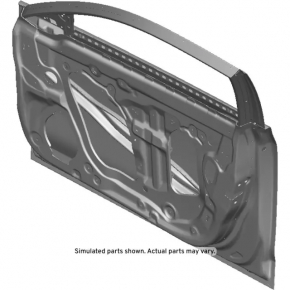 Bare front door left Cadillac ATS 13-18 graphite, bumps